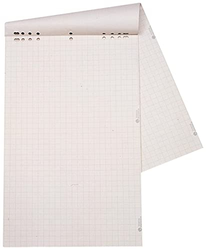 Dahle Bürotechnik Flip-Chart-Block Dahle 95037, weiß, Offset, 80 g/qm, kariert/blanko, 20 Blatt