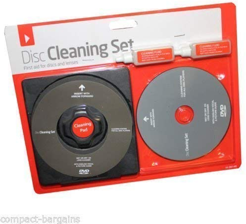 Other Laser Lens and Disc Cleaning Set for PS3, Wii, XBOX 360, Blu Ray, DVD, CD, USB, Portable, 2 in 1