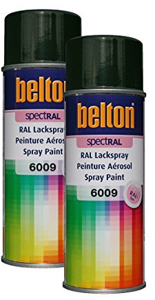 Kwasny 2X 324 104 Belton Spectral Lackspray RAL 6009 tannengrün Hochglanz 400ml