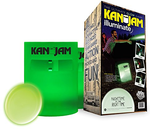 Kan Jam KanJam Unisex-Adult Illuminate Game Set (1 Color + LED Disc), White, One Size