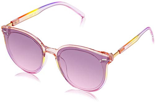 SOJOS Klassisch Retro Runde Sonnenbrille Damen Herren Groß Brille SJ2067