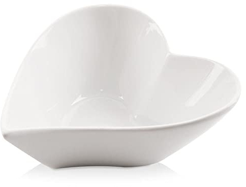 orion group Porzellanschüssel Porzellanschälchen Schälchen Schüssel Herz weiß 13x11 cm