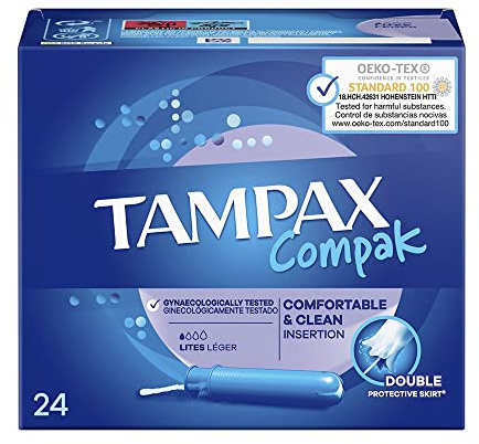 Tampax Compak Lites Tampons avec applicateur x 24