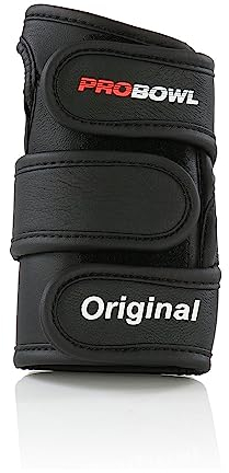 Pro Bowl Original Leather – Bowling Handgelenkstütze – Handgelenk Bandage Stabilisiert – Schützt – Hilft Verletzungen vorzubeugen – Kürzere Erholungszeit - Linkshand - XL