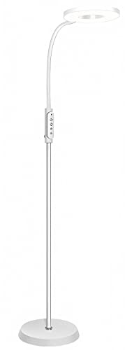 LGDEERCO LED-Stehlampe, modernes Lesen, verstellbares Stehlicht, 18 W, Dimmen, Augenschutz, Klavierlampe, für Wohnzimmer, Schlafzimmer, Kinderzimmer, Arbeitszimmer, Nachttisch, Leselampe