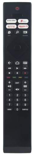 AULCMEET BRC0984501/01 Ersatz-Fernbedienung Fit for Philips 4K UHD Android TV 50PUS7956/12 50PUS8106/12 50PUS8107 50PUS8107/12 55PUS7906 55PUS7906/12 55PUS7956/12 55PUS8106/12 55PUS8107