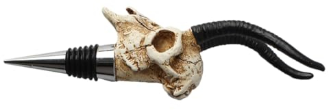 Garneck 1pc Antelope Horn Skull Cork Animal Bottle Stopper Bottle Stoppers Wine Saver Pump Vacuum Stopper Steel Wine Sealer Seal Plug Red Wine Bottle Saver Preservation Plug Wine Stoppers