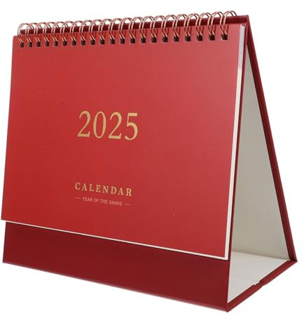 GRADENEVE Kalender Tischkalender 2025 Kleiner Tischkalender 2024-2025 Großer Tischkalender 2024-2025 Jahr Des Schlangenkalenders Notizbuch Spiralbindung Hausbedarf Desktop- Papier