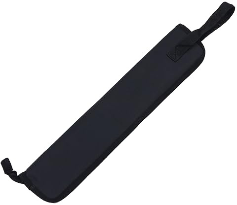 Drumstick Tasche 5a mit Doppelhaken und Tragegriff für Unterricht | Pvc, Schwarz, Gepolstertes Design, für Probe und Schnellen Zugriff Am Floor Tom, 1 Stück