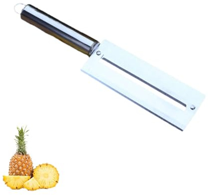 Coupe-éplucheur de fruits, couteau à éplucher la canne à sucre en acier inoxydable, pinces pour enlever les yeux d'ananas en métal, couteau d'office pour la canne à sucre, (All steel sugar cane knife)