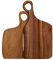 Organic Wood Cutting Board - Valentine Cutting Board - Couple Chopping Board Set of 2 - Kitchen Acacia Cutting Board with Handles Butcher Block Cheese Vegetables Fruit Salad