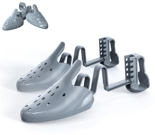 JJDPARTS Shoe Tree for Sneakers & Shoes,Travel Shoe Trees Stretcher Shaper for Men & Women, 2-pairs Grey L (Men's 9.5-12.5;women's 11-14), 2-Pairs Grey L (Men's 9.5-12.5;Women's 11-14)