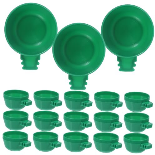 Bird Cage Feeding Cup 25pcs Plastic for Parrot and Cockatiel
