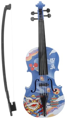 Abaodam Violon Jouet pour Enfants Instrument De Musique À 4 Cordes Jouets pour Enfants Apprentissage Éducatif