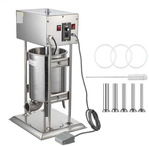 IUokLU 10L/154 libbre Insaccatrice elettrica Verticale per Salsicce Macchina di riempimento Automatica Accessorio da Cucina in Acciaio Inossidabile Elettrodomestico,