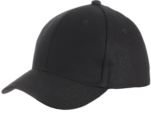 Wayfadacc Magnetische Pferdeschwanz-Kappen für einfaches Tragen, atmungsaktive Baumwolle, verstellbare Baseballmütze für langhaarige Frauen, Sport und Fitness, Schwarz, Schwarz , 30*18*8cm