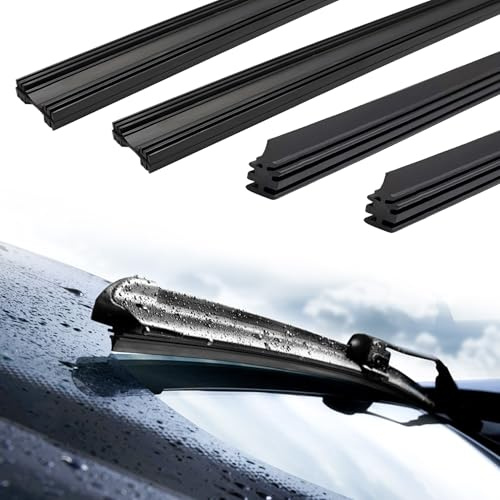6Pz Gomma Tergicristalli Auto, Gomme per Tergicristallo di Ricambio, 800mm Gomma di Ricambio Universale per Tergicristalli, Gommino Tergicristallo Anteriore, Gomme Spazzole Tergicristallo Posteriore