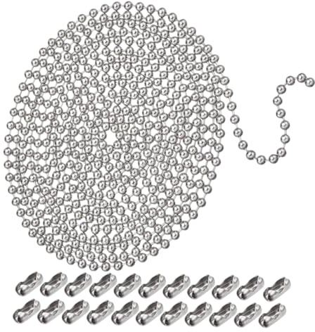 KONTONTY Palline in Acciaio Inossidabile con Connettori per Collane Portachiavi e DIY Accessori Beaded Tag per Gioielli e Progetti Creativi