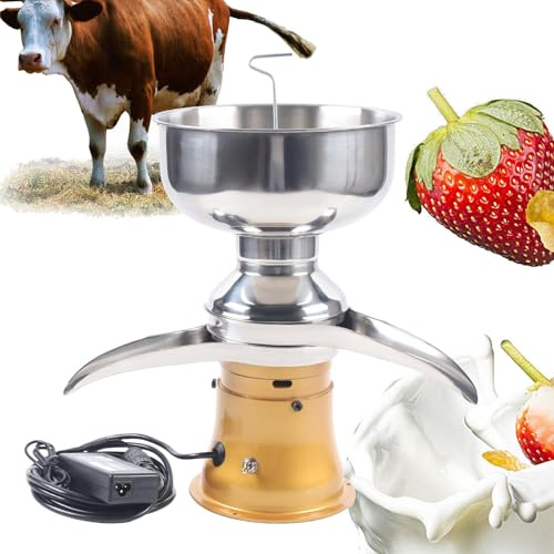 Séparateur centrifuge électrique for lait, machine à écrémer, réglable for le lait de brebis ou autres produits laitiers (9800-11000 tr/min)
