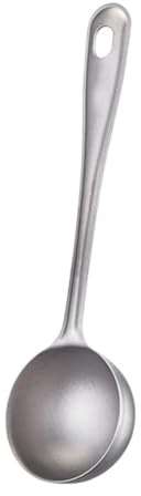 Cuillère à café, cuillère à mesurer à long manche, idéale pour la cuisine avec cuillère à soupe et café en matériau solide (sphérique)