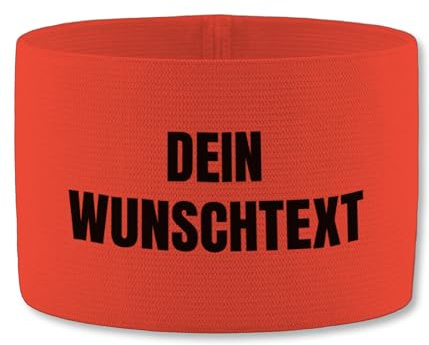 Geschenk mit Namen personalisiert by Shirtracer - Jako Kapitänsbinde - Wunschtext - Eigener Text personalisiert - selber gestalten Fußball Captain Name