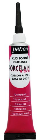 Pebeo Porcelaine 150 Porzellanfarbe Konturenfarbe, 20 ml, Turmalin