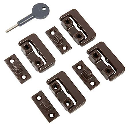 Yale 8K101 Pivoted Window Lock Brown x 4