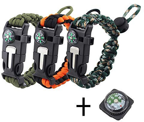 REKYO Survival Armband, Paracord Armband, Outdoor-Notfall Armband