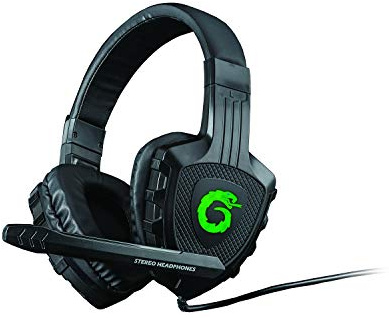 Headphones PC Gaming Stereo World of Warcraft Fortnite Diablo League of Legends Laptop Mac Headset w/Mic LED Lights 6.5ft Cord Padded Headband Earcups Video Games (Viper-X Gaming Headset)