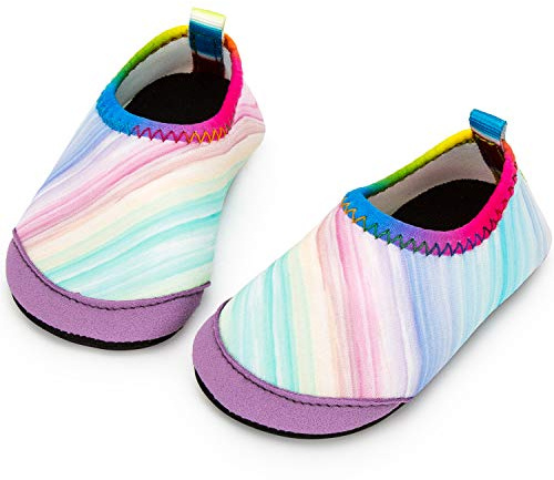 Yorgou Zapatos de Agua para niños y niñas, Zapatos de Playa para niños pequeños, Calcetines acuáticos Descalzos Antideslizantes para Piscina y Playa