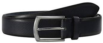 LLOYD-Herren-Voll-Ledergürtel 35 mm perforiert Kanten-Finish 12-NAVY 95