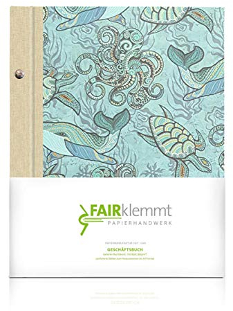 Geschäftsbuch Sea World Naturleinen, A5