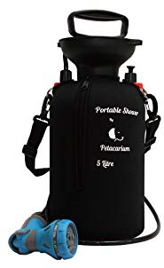Petacarium Insulated Portable Shower (5 Litre, Black) for Dogs, Camping, Paddleboarding, Muddy Walks