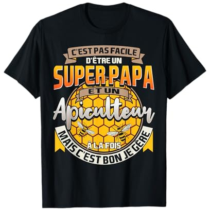 Papa Apiculteur Humour Apiculture T-Shirt