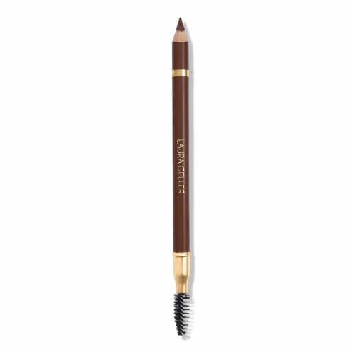 LAURA GELLER NEW YORK Bravo Brows Soft Pencil + Brush, Dark Brown