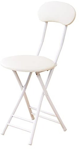 FANOYA Tragbarer Klapphocker, Gepolsterte Klappstühle, Barhocker Klappbar mit Lehne, Klapphocker Hoch, mit Rückenlehne, Fußstütze, Platzsparend