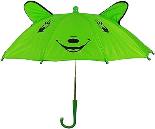Generisch HAAC Regenschirm Schirm Kinderregenschirm mit Smile Gesicht grün