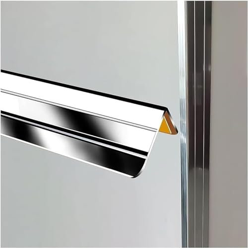 Raouoae Kantenschutz für Treppenkanten 2 Stück Winkelprofil Eckenschutz Aluminium Eckwandschutz, spiegelsilberner kantenprofil Für Boden/Treppe/Stufe/Tür (Color : Silver, Size : 150cm/59in)