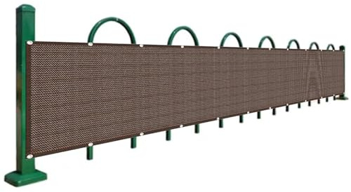 SXEVZOO Petite Couverture de Clôture Étroit et Long Brise-Vue pour Balcon Hauteur 30cm/40cm HDPE Filet d'ombrage pour Barrière Résistance à la Déchirure (Color : Brown, Size : 30x300cm)