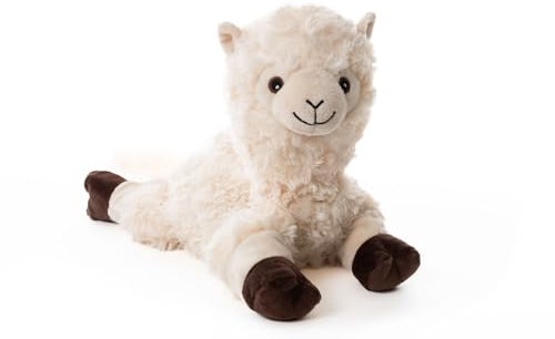 Habibi Cojín térmico prémium para niños y adultos, 1965 alpaca/llama, relleno de mijo extraíble, para calentar en el microondas o en el horno, ideal también para bebés