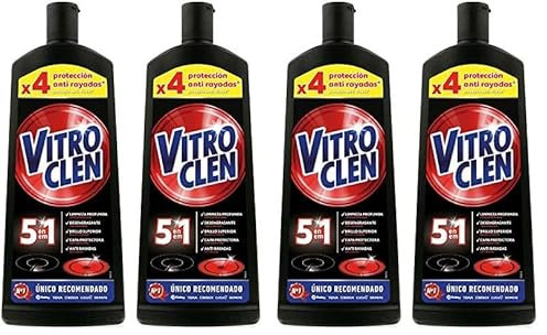 Vitroclen Crema Limpiadora Específico para Placas de Vitrocerámica Regular, 900 ml (Paquete de 2)
