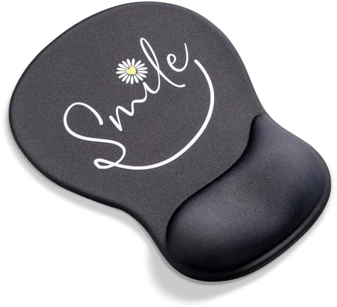 AOKSUNOVA Mauspad Ergonomisches Gel Mousepad mit Handauflage | Ergonomisches Mauspad mit Gel-Handauflage, Dekoratives Motiv, Komfortable Handgelenkstütze, Rutschfeste Basis für Büro
