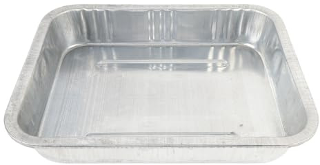 Asixxsix Vaschetta di raccolta zincata, vaschetta di raccolta dell'olio con capacità di 13L per il sotto dell'auto universale per le forniture di macchinari d a garage 19.09x14.96in