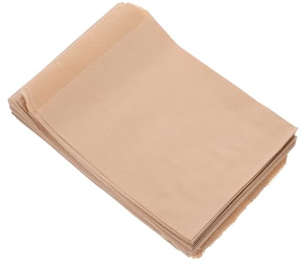 SOESFOUFU 100Pcs Grease Resistant Hot Dogs Bag Disposable Food Paper Snack Bags for Parties Cafes Restaurants Biodegradable Packing