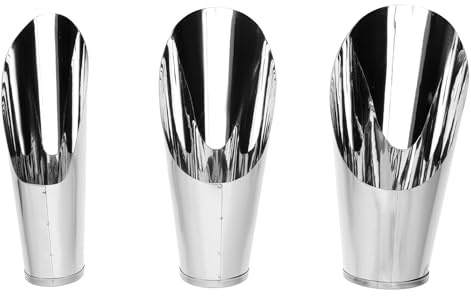 EdirFtra Set da 3 Pezzi di Pale per terriccio in Acciaio Inox, Pale per terriccio Bonsai e Strumenti da Giardinaggio multifunzionali per Scavare, setacciare e diserbare