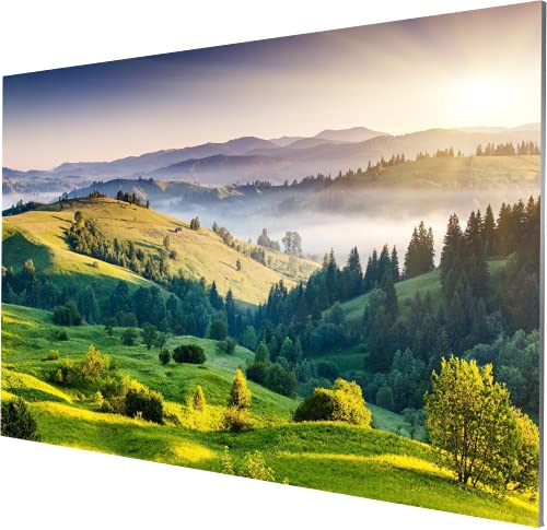 celexon Expert PureWhite Fixed Frame-Screen 90 | 200x112 cm 16:9 | narrow, matt white 4K, Full HD frame for home cinema projection or for the office | For discreet wall mounting