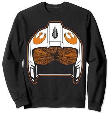 Star Wars The Force Awakens Rebel Helmet Big Face Sweatshirt