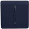 Trendi ART-SS2NV - Placa frontal elevada de plástico con 1 banda, 2 vías, 240 V, sin tornillos, artístico, moderno, brillante, 10 amperios, cromado, interruptor de luz de pared, color azul marino