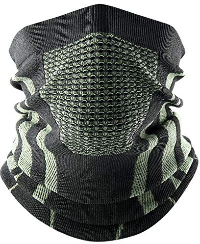 WTACTFUL Schlauchschal Herren Sturmhaube Motorrad für Winter Ski Snowboard | 1-2 Stück Halstuch Herren Halswärmer Halbe Skimaske Halsschlauch für Winter Laufen Skifahren Fahrrad Running