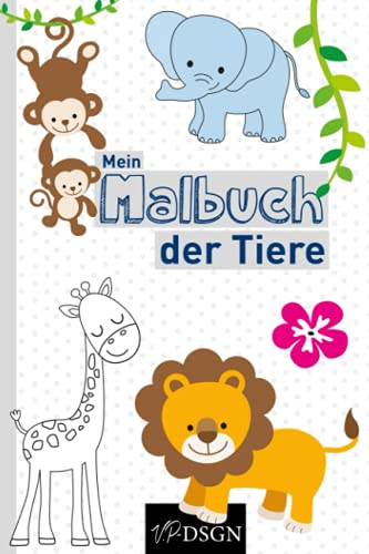 Kinder Malbuch der Tiere: So lernst du die ersten Worte schreiben
